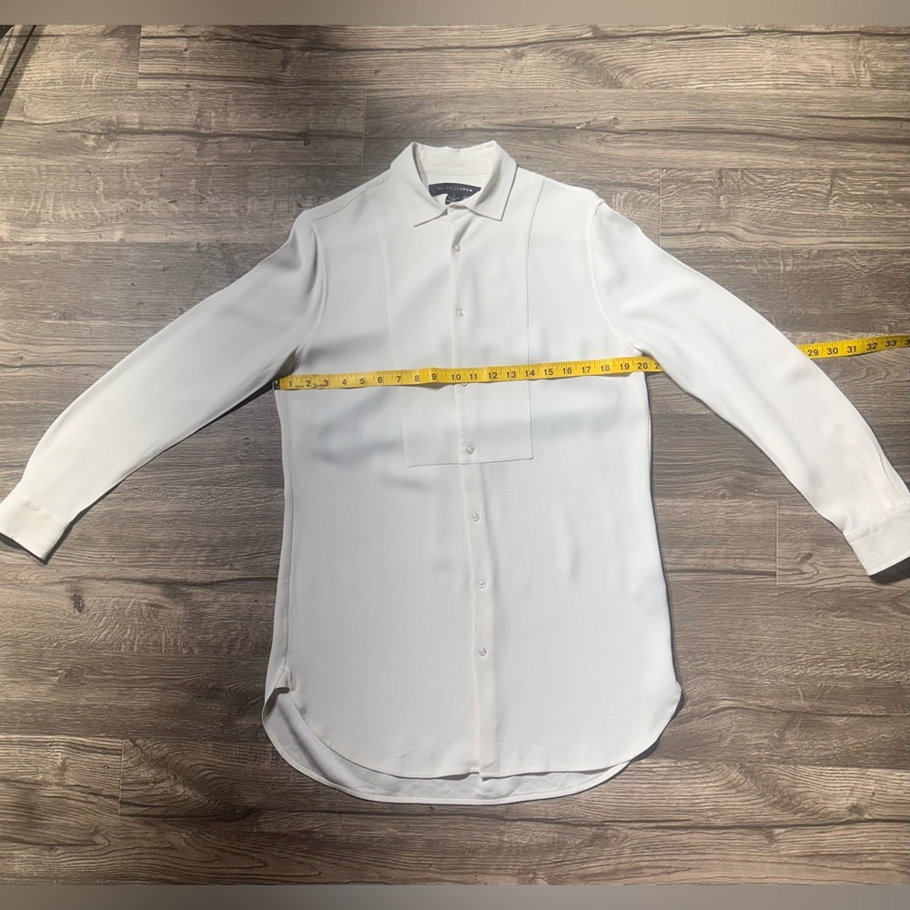 Ralph Lauren Black Label Tunic Blouse White color size 10 - Picture 8 of 13